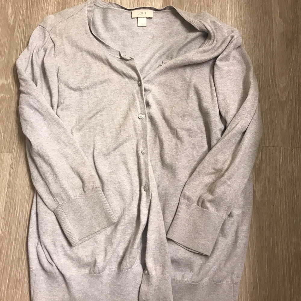 Comfortable Grey Ann Taylor Loft Sweater